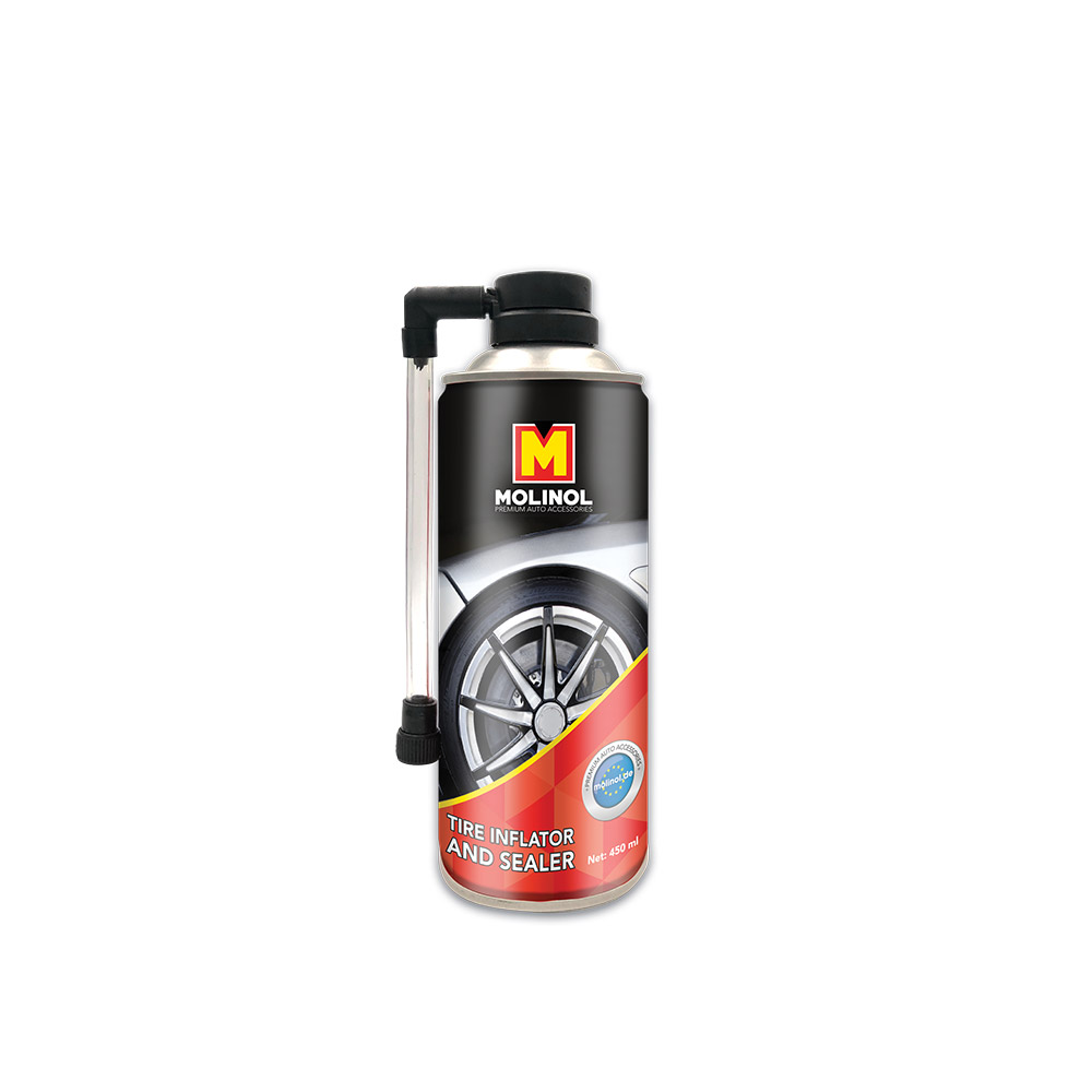MOLINOL TIRE INFLATOR & SELLADOR DE PONCHE 450ML