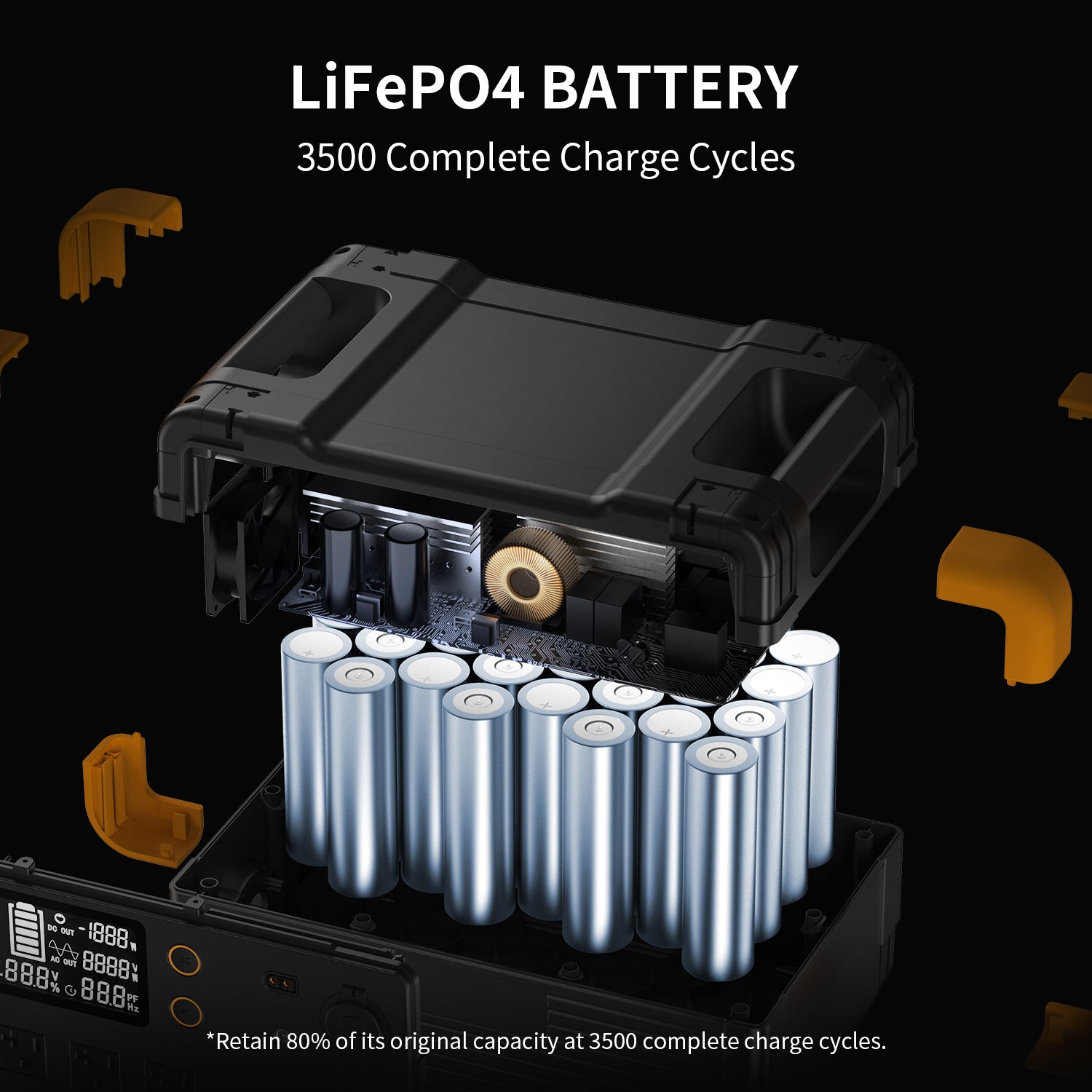 PECRON E2400LFP – Estación de energía portátil 2048Wh / 2400W