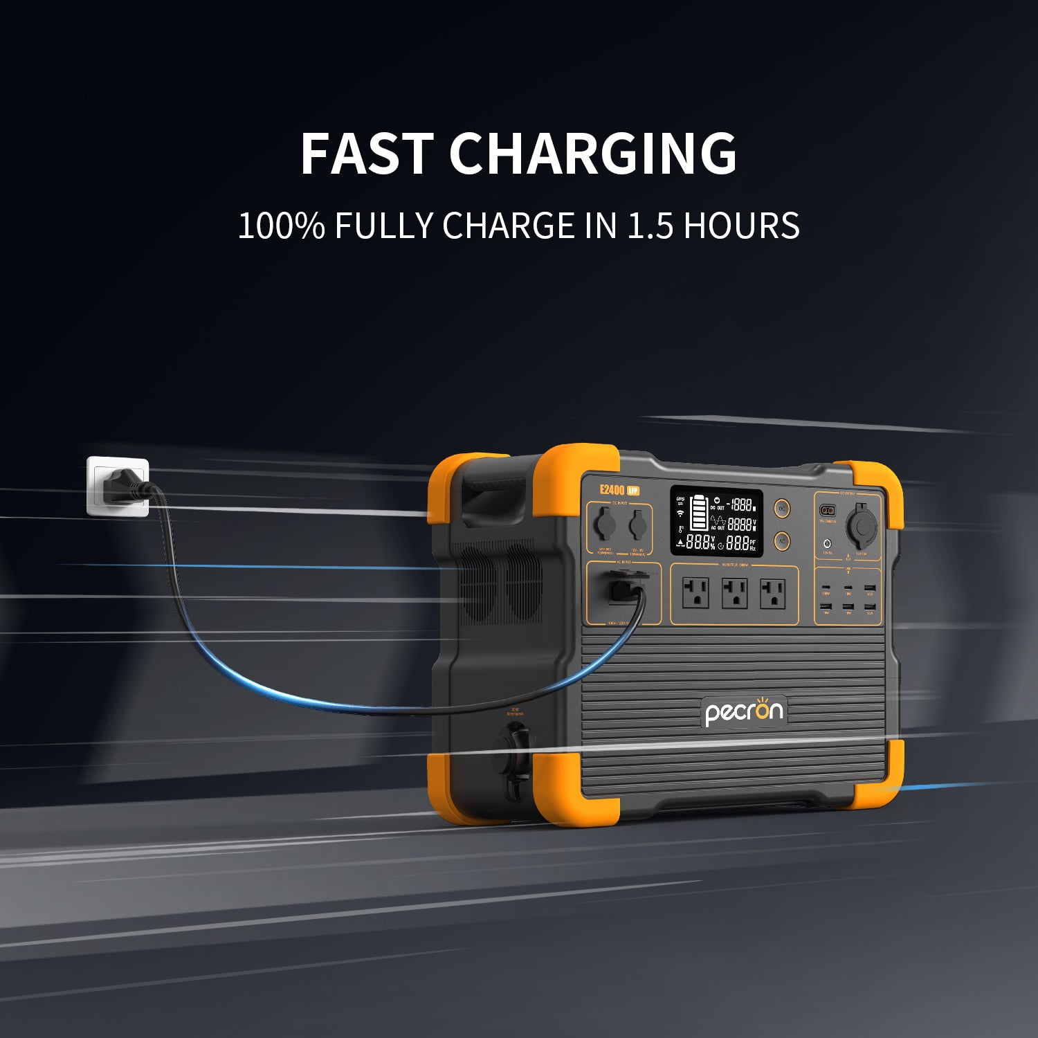 PECRON E2400LFP – Estación de energía portátil 2048Wh / 2400W